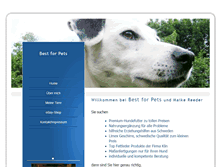 Tablet Screenshot of best-for-pets.eu